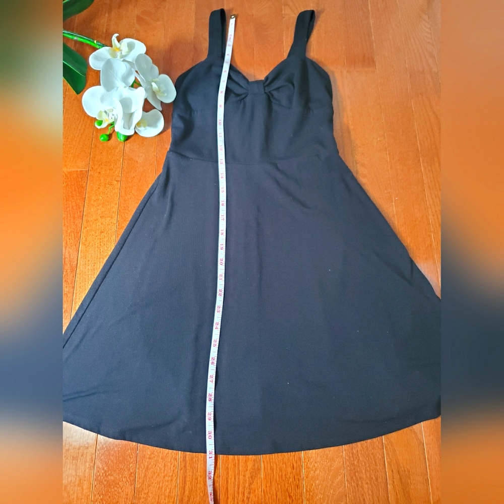 black wide strap loose dress - Picture 5 of 7